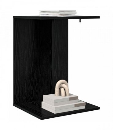 vidaXL Side Table Black Oak 45 x 40 x 62.5 cm Engineered Wood — V0672068533