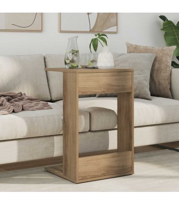vidaXL Side Table Artisan Oak 40 x 38 x 62.5 cm Engineered Wood