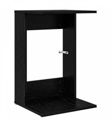vidaXL Side Table Black Oak 40 x 38 x 62.5 cm Engineered Wood
