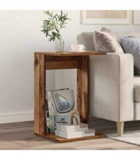 vidaXL Side Table Old Wood 40 x 38 x 62.5 cm Engineered Wood