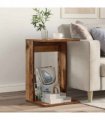 vidaXL Side Table Old Wood 40 x 38 x 62.5 cm Engineered Wood