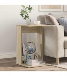 vidaXL Side Table Sonoma Oak 40 x 38 x 62.5 cm Engineered Wood
