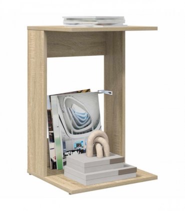 vidaXL Side Table Sonoma Oak 40 x 38 x 62.5 cm Engineered Wood