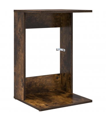 vidaXL Side Table Smoked Oak 40 x 38 x 62.5 cm Engineered Wood