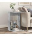 vidaXL Side Table Concrete Grey 40 x 38 x 62.5 cm Engineered Wood