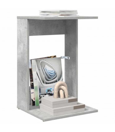 vidaXL Side Table Concrete Grey 40 x 38 x 62.5 cm Engineered Wood