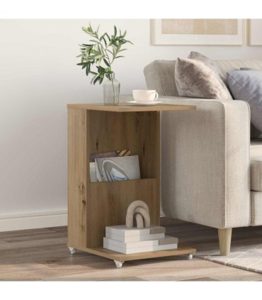 vidaXL Side Table Artisan Oak 40 x 35 x 60 cm Engineered Wood
