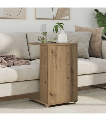 vidaXL Side Table Artisan Oak 40 x 35 x 60 cm Engineered Wood