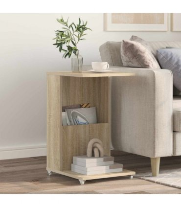 vidaXL Side Table Sonoma Oak 40 x 35 x 60 cm Engineered Wood