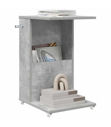 vidaXL Side Table Concrete Grey 40 x 35 x 60 cm Engineered Wood