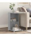 vidaXL Side Table Grey Sonoma 40 x 35 x 60 cm Engineered Wood