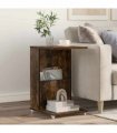 vidaXL Side Table Smoked Oak 40 x 35 x 60 cm Engineered Wood