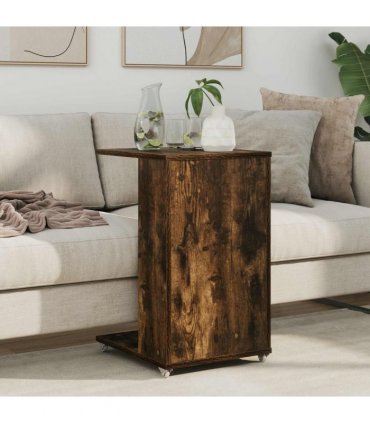 vidaXL Side Table Smoked Oak 40 x 35 x 60 cm Engineered Wood