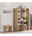 vidaXL Shoe Cabinet with Shelf 2 pcs Artisan Oak Engineered Wood