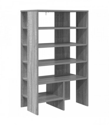 vidaXL Shoe Cabinet with Shelf 2 pcs Grey Sonoma Engineered Wood