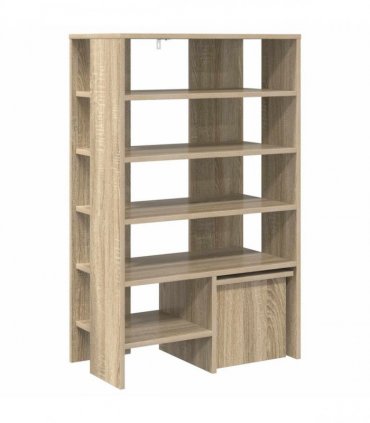vidaXL Shoe Cabinet with Shelf 2 pcs Sonoma Oak Engineered Wood