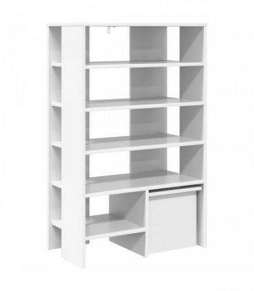 vidaXL Shoe Cabinet with Shelf 2 pcs White Engineered Wood