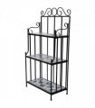 Plant Stand Plant Display Black White Mosaic Pattern