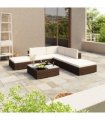 vidaXL Patio Furniture | Brown | PE Rattan | Large | Light Weight