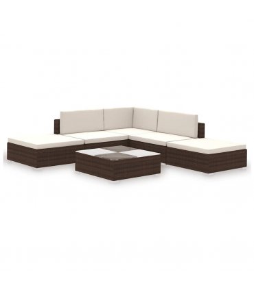 vidaXL Patio Furniture | Brown | PE Rattan | Large | Light Weight
