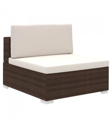 vidaXL Patio Furniture | Brown | PE Rattan | Large | Light Weight