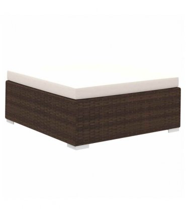 vidaXL Patio Furniture | Brown | PE Rattan | Large | Light Weight