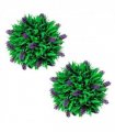 Set of 2 Artificial Boxwood Ball with Lavender 28 cm