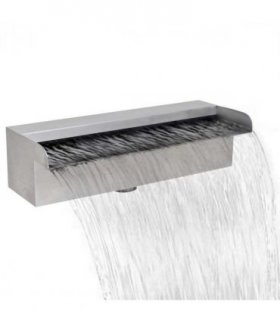 Rectangular Waterfall Pool Fountain Stainless Steel 30 cm