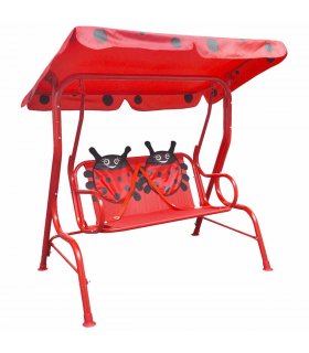vidaXL Kids Swing Seat Red
