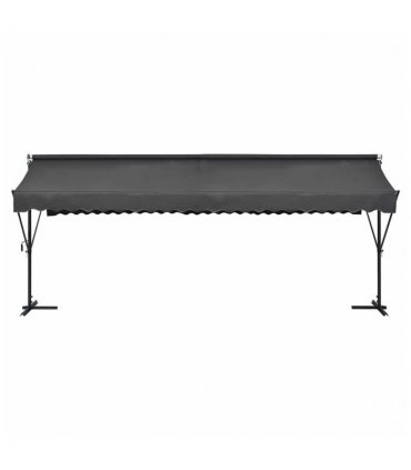 vidaXL Free Standing Awning 600x300 cm Anthracite — Size: 6 x 3 m, Model: with anthracite frame