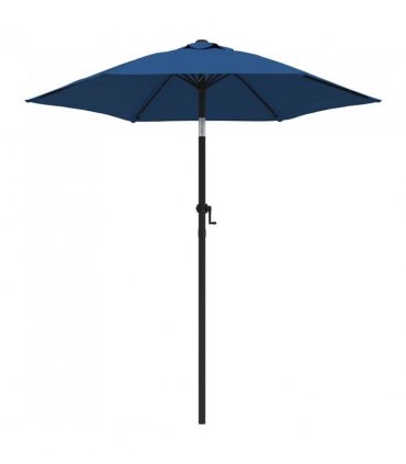 vidaXL Garden Parasol Blue 200x224 cm Aluminium