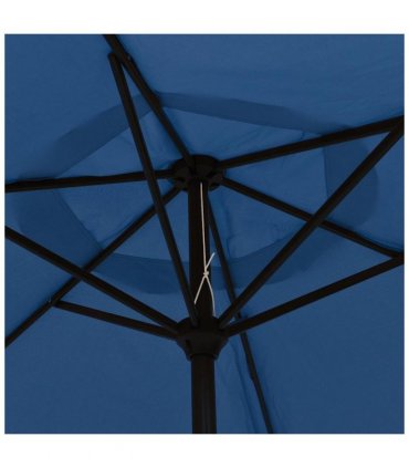 vidaXL Garden Parasol Blue 200x224 cm Aluminium