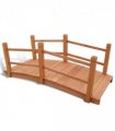 vidaXL Garden Bridge 140 x 60 x 56 cm — Colour: brown