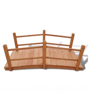 vidaXL Garden Bridge 140 x 60 x 56 cm — Colour: brown