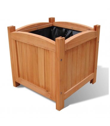 vidaXL Wooden Raised Bed 30 x 30 x 30 cm Set of 2 — Colour: brown