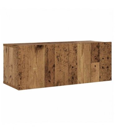 vidaXL Wall Mounted TV cabinets 6 pcs Old Wood Engineered Wood — V0672080304