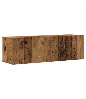 vidaXL Wall Mounted TV cabinets 6 pcs Old Wood Engineered Wood — V0672080308