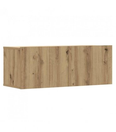 vidaXL 8 Piece TV Cabinet Set Wall-mounted Artisan Oak Engineered Wood
