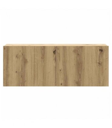 vidaXL 8 Piece TV Cabinet Set Wall-mounted Artisan Oak Engineered Wood