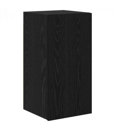 vidaXL TV Cabinet Set Wall-mounted 8 pcs Black Oak Engineered Wood — V0672080321