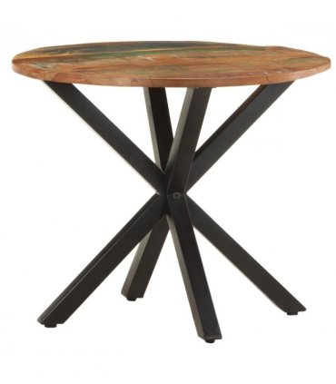 vidaXL Side Table 68x68x56 cm Solid Reclaimed Wood — Colour: mixed colour finish