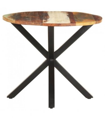 vidaXL Side Table 68x68x56 cm Solid Reclaimed Wood — Colour: mixed colour finish