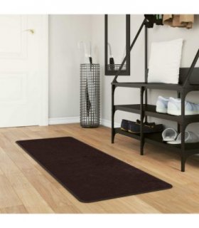 vidaXL Rug Runner MARSA Anthracite 50 x 150 cm Polyester and PVC