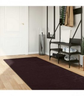 vidaXL Rug Runner MARSA Anthracite 100 x 350 cm Polyester and PVC