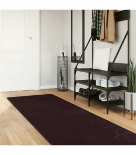 vidaXL Rug Runner MARSA Anthracite 80 x 450 cm Polyester and PVC
