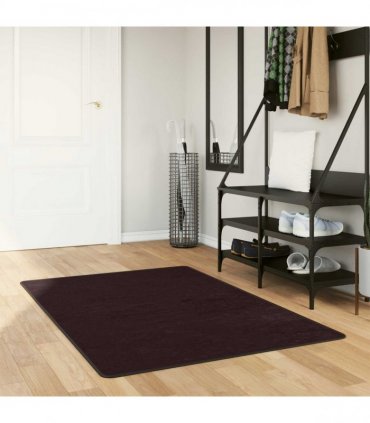 vidaXL Rug Runner MARSA Anthracite 100 x 200 cm Polyester and PVC