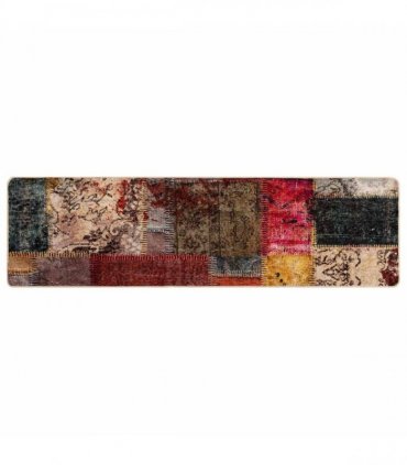 vidaXL Rug Runner MARSA Multicolour 50 x 200 cm Polyester and PVC — Colour: Patchwork