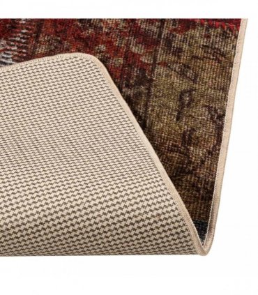 vidaXL Rug Runner MARSA Multicolour 50 x 200 cm Polyester and PVC — Colour: Patchwork