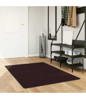 vidaXL Rug Runner MARSA Anthracite 80 x 100 cm Polyester and PVC