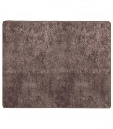 vidaXL Rug Runner MARSA Grey 80 x 100 cm Polyester and PVC